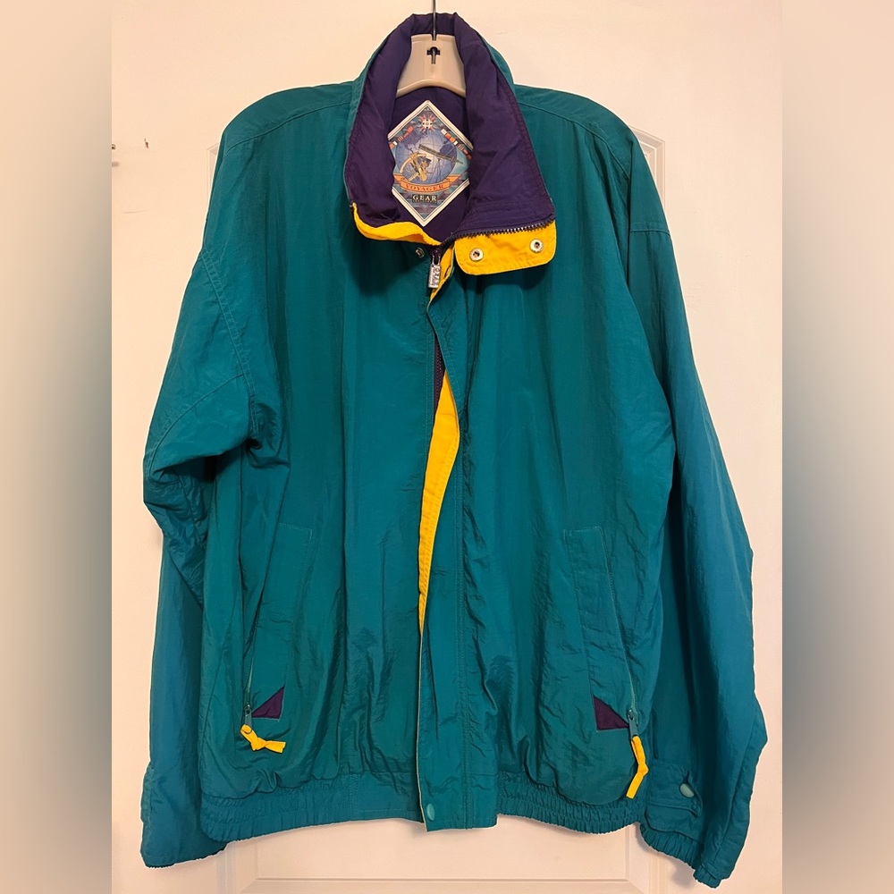 Vintage 80s Gear For Sports windbreaker. Good condition